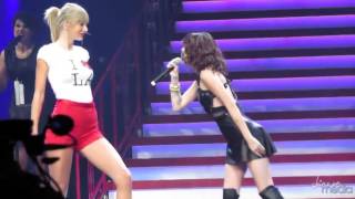 Taylor Swift &amp; Cher Lloyd -  &#39;Want U Back&#39; at Staples Center  - Red Tour HD