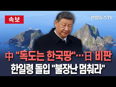 중국 \독도는 한국땅\, 일본 비판