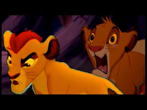 Kion defends Simba from hyenas (The Lion King Crossover)