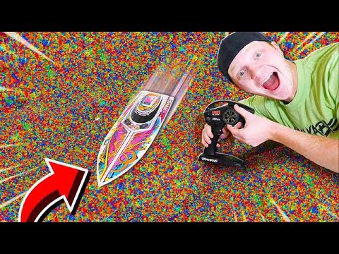 100MPH RC BOAT vs 1 MILLION ORBEEZ!