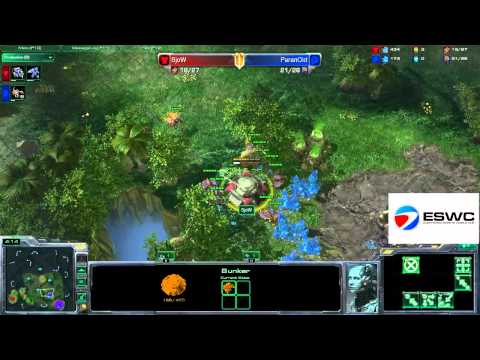 Paranoid vs Sjow @ ESWC 2011 SC2 GroupStage