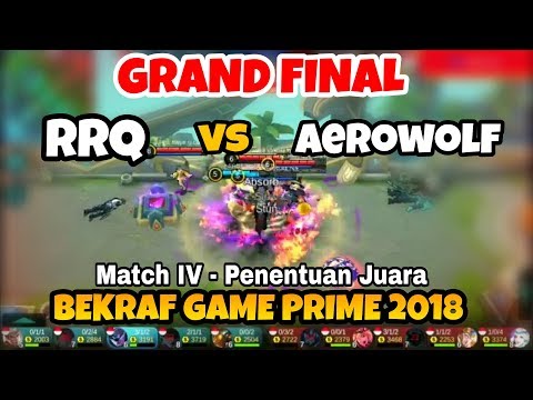 GRANDFINAL RRQ VS AEROWOLF Match 4 - Bekraf Game Prime 2018