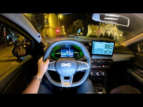 DACIA SANDERO STEPWAY Facelift 2026 - NIGHT POV test drive (PURE DRIVING) Eco-G 120