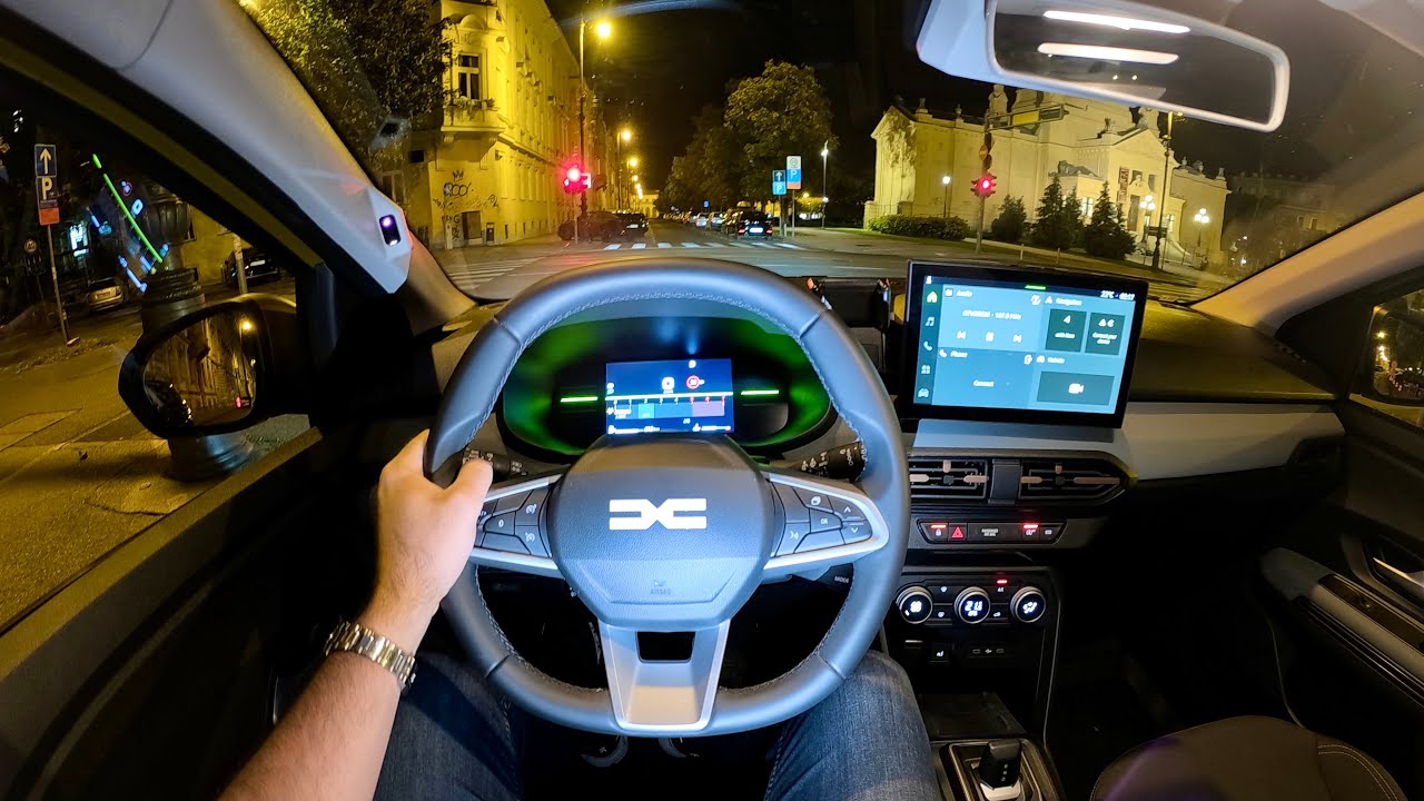 DACIA SANDERO STEPWAY Facelift 2026 - NIGHT POV test drive (PURE DRIVING) Eco-G 120