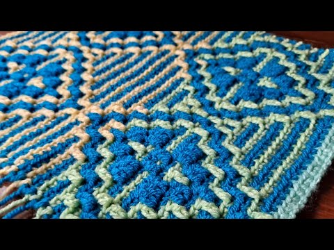 Mosaic Crochet Pattern #46 Dahlia's Diamonds - FULL DIAMOND - MULTIPLE 20 + 4 - CHART 1, 2 or 4