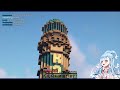 Kobo Showing Off Her New Lighthouse to Watame Senpai In Minecraft