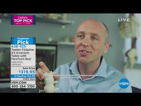 Teeter FitSpine X3 Inversion Table w/FlexTech Bed   10Ye...