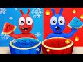 Pea Pea And Watermelon Life Hack In The Ice Fire Room Pea Pea Wonderland Cartoon For Kids