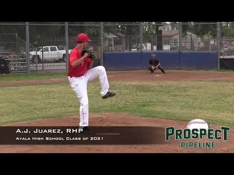 Aaron (A.J.) Juarez Prospect Video, RHP, Ayala High School Class of 2021
