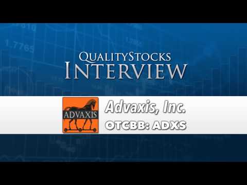 Advaxis, Inc. (ADXS) Chairman and CEO Interviewed by SmallCapVoice