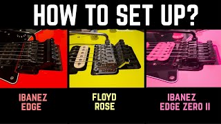 Video thumbnail for Floating Bridge Guitar | setting up 3 different guitar tremolos by Austrian Picking Power