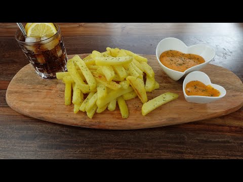 Delicious american recipe 🇺🇸 Crispy French Fries & Cheese Sauce