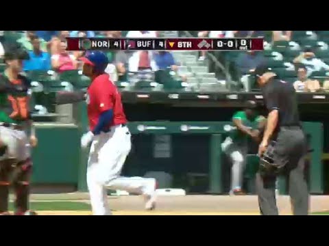 Tellez smacks solo shot for Bisons