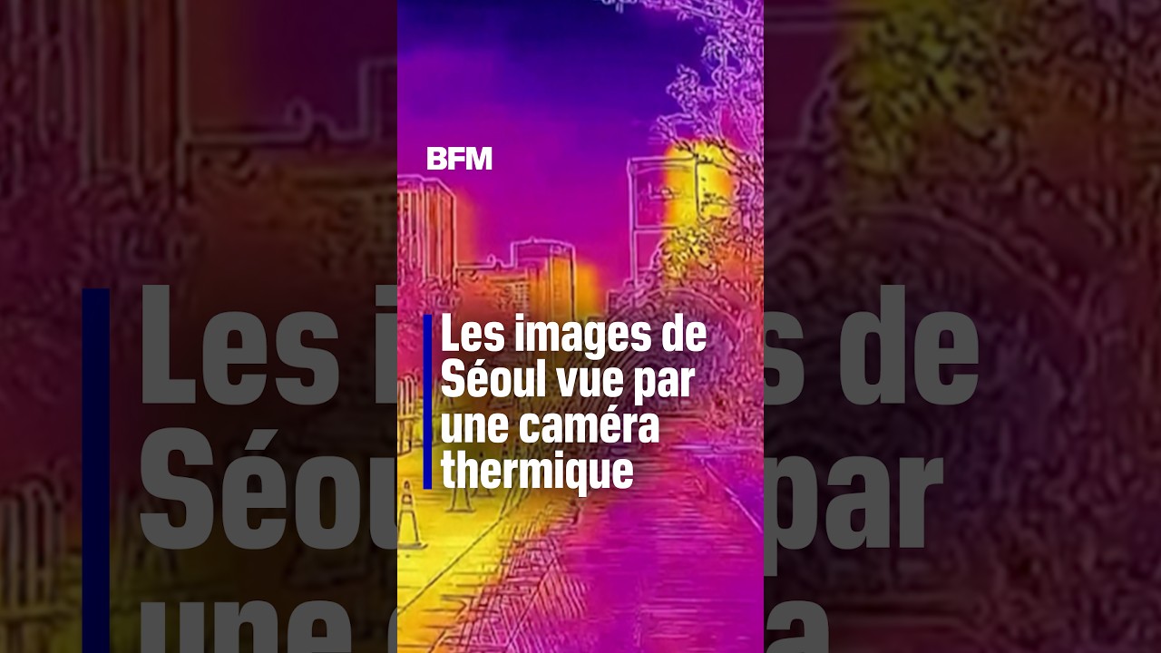 Les images de Séoul vue par une caméra thermique en pleine vague de chaleur
