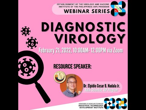 VIP Webinar Series (19th Installment): Diagnostic Virology