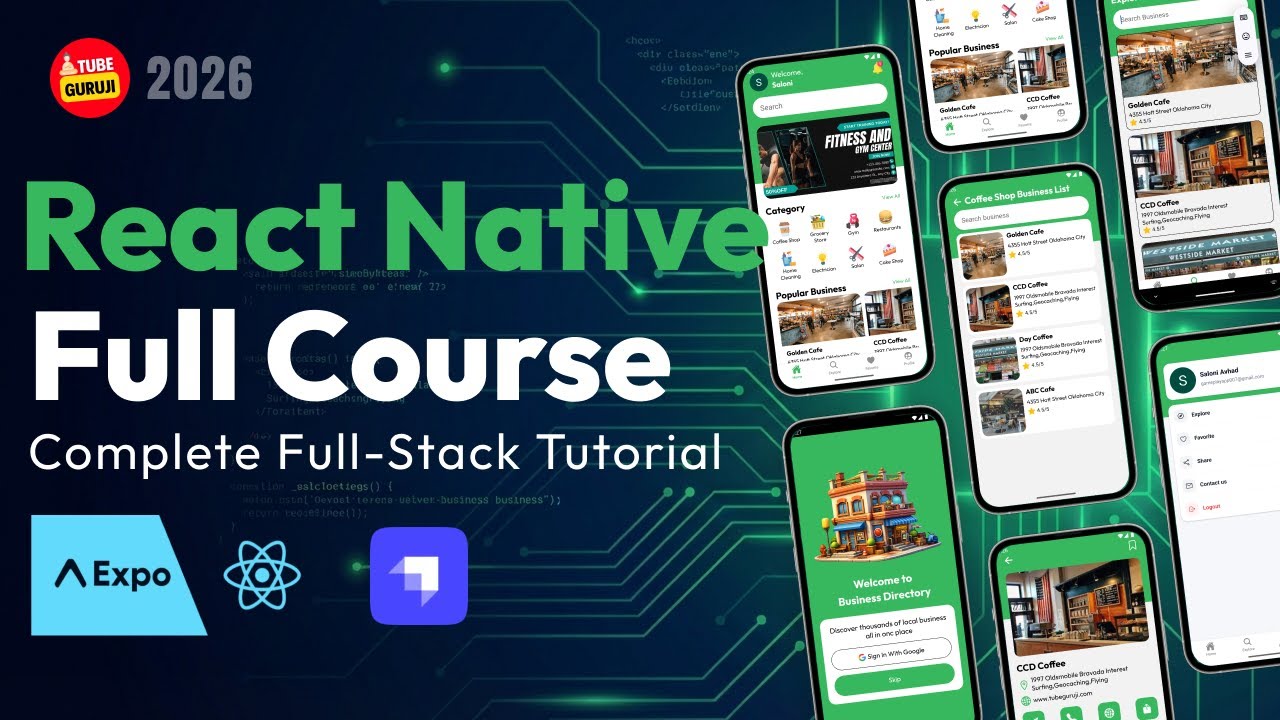 Full Stack React Native From Zero to Production | Full Stack React Native Course