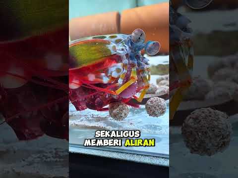 Udang Mantis Bertelur di Akuarium #short