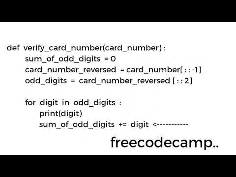 Lmplementing The Luhn Algorithm Python Beta Certification Step 20