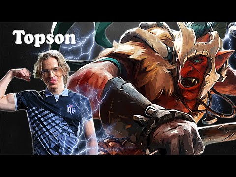 Topson - Troll Warlord Midlane | Dota 2 7.28a Gameplay
