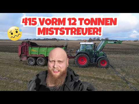 Fendt 415 TMS vs. Strautmann Streublitz VS 12TD 🤯 Mist spreader - FarmVLOG#1071