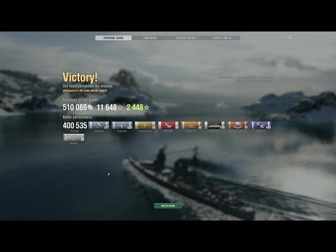 World of Warships, Willem De Eerste,400 k DMG,16 Citadel hits,Asymmetric, 6 Destroyed ships, Victory