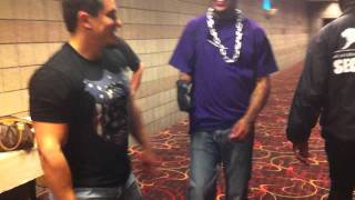 Backstage at UFC 130 video