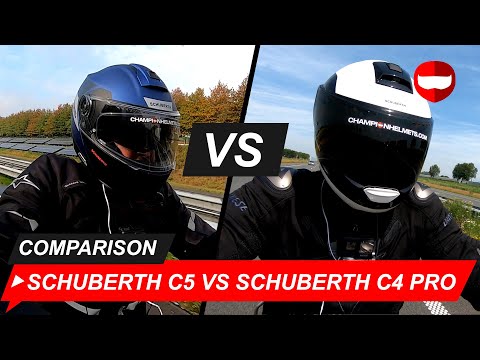 Schuberth C5 vs Schuberth C4 PRO - Review + Road-Test - Champion Helmets
