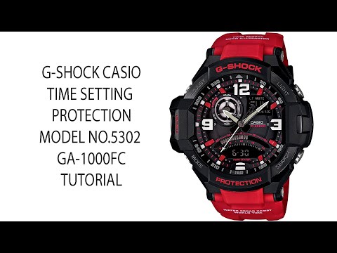 | G-SHOCK CASIO TIME SETTING PROTECTION MODEL NO.5302 GA-1000FC | SALIM REZA | SET UP TIME |
