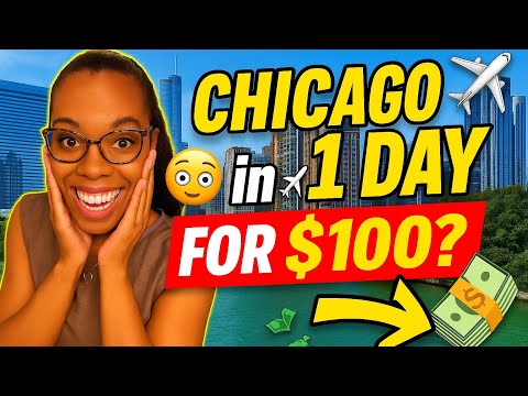 Chicago Day Trip | 1 Day in Chicago for $100 🤯 Solo Travel on a Budget 🤑✈️