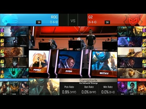 G2 vs ROC Game 2 Highlights - G2 ESPORTS vs ROCCAT EU LCS Week 6 Summer 2016