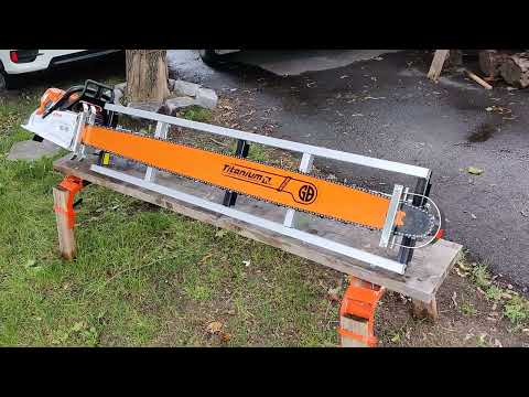 Stihl ms881, 64" bar and 5 foot Granberg Alaskan mill