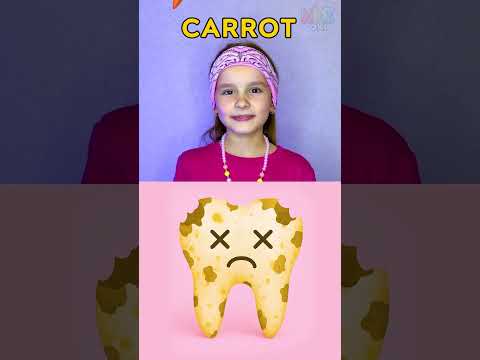 🥦What is good for TEETH? #kids #learn