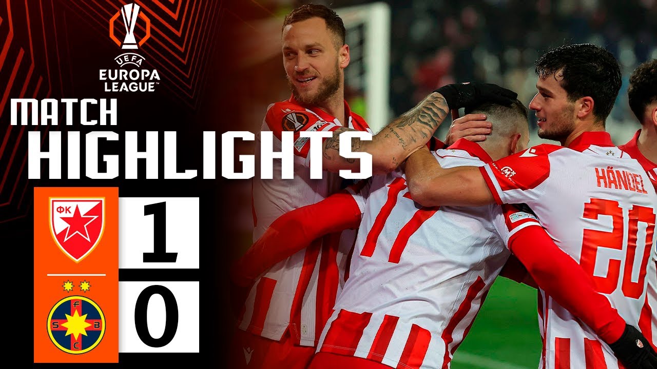 Crvena zvezda vs FCSB Official Highlights Season 2025/2026