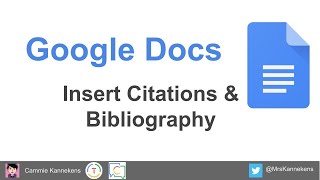 Tech Tip:  Insert Citations & Bibliography in Google Docs
