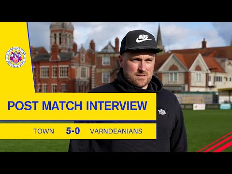 Eastbourne Town 5-0 AFC Varndeanians - Post Match Reaction - Interview With Ben Davis