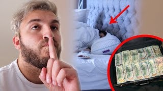 Stealing $60,000 from David while he's sleeping