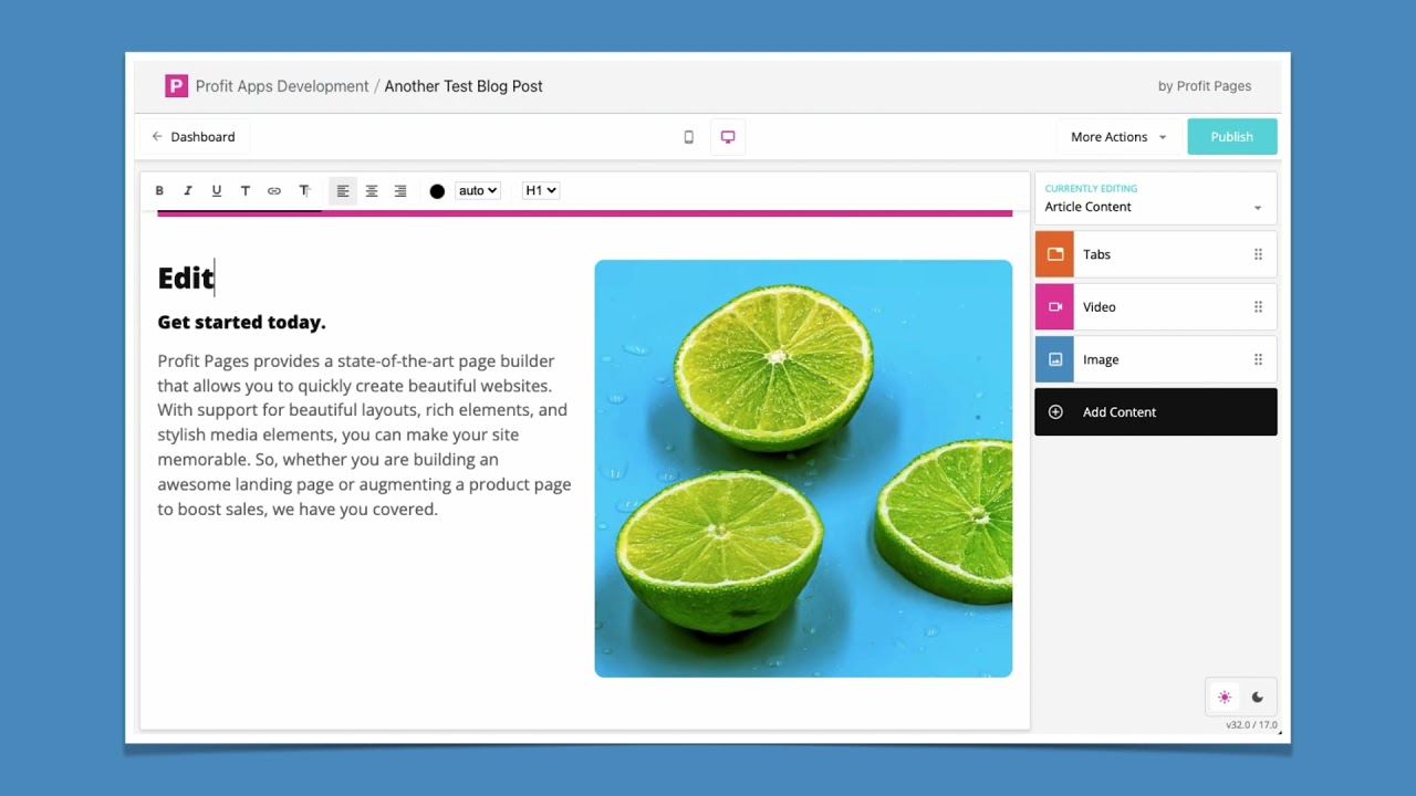 Getting Started with Profit Pages - Feb 2022