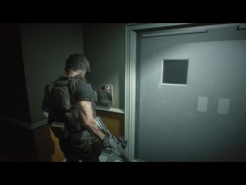 Resident Evil 3 | Carlos attempts to open a door.
