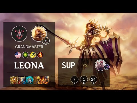 Leona Support vs Rakan - NA Grandmaster Patch 10.24