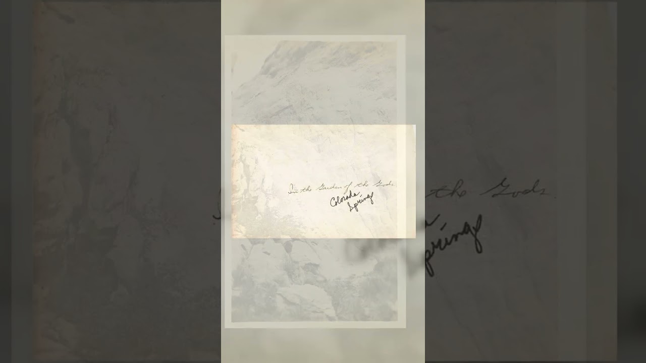 Rock Formation, Gelatin Silver Print, Garden of the Gods, 1920s Video