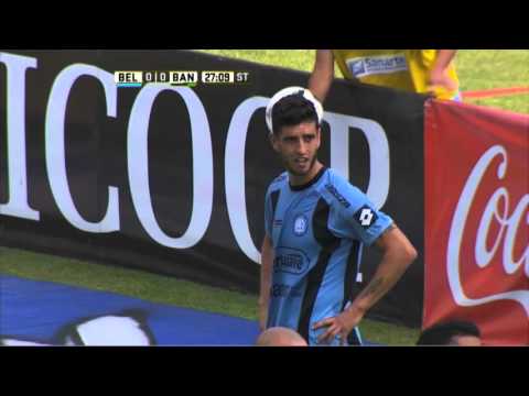 Argachá se fue expulsado. Belgrano 0 - Banfield 0. Fecha 4. Primera División 2016