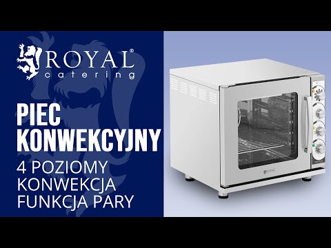 Video - Piec konwekcyjny - 4 poziomy - 3000 W - funkcja pary