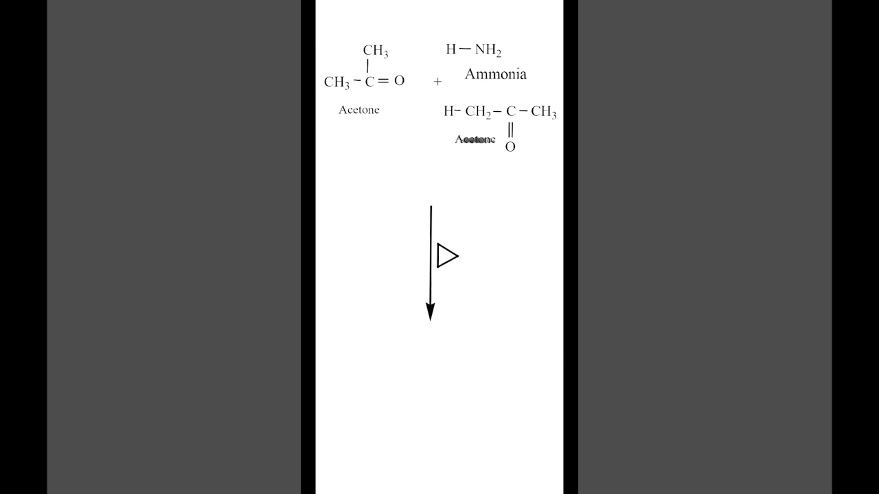 Reaction of Acetone with Ammonia | Diacetone amine | Cabonyl Compounds | Organic Chemistry Class 12|