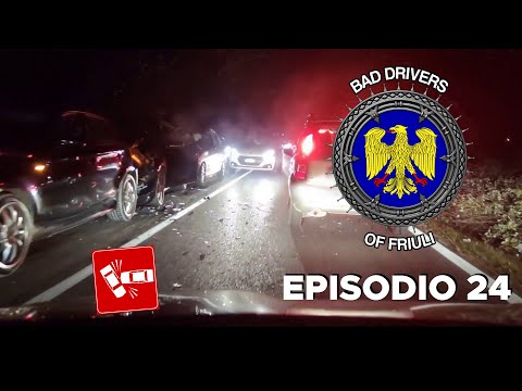 BAD DRIVERS OF FRIULI (ITALY) - Episodio #24 - MEGA TAMPONAMENTO 5 VETTURE