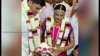 Rohitha Rajapaksa and his bride Tatyana Lee Jayara