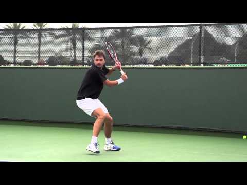 S.Wawrinka Backhand in Slow Motion
