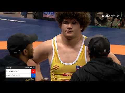 130 Kg Final Cohlton Schultz Arizona State Vs Jacob Mitchell Army WCAP