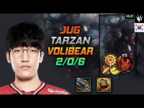 Volibear Jungle Build Tarzan Sundered Sky Press the Attack - LOL KR Challenger Patch 14.6
