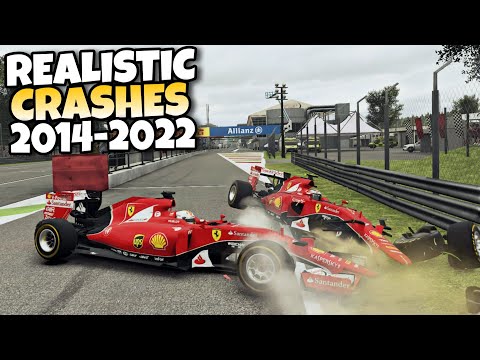 F1 REALISTIC CRASHES 2014 - 2022 #7