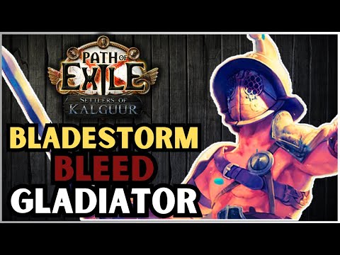 Bleed Bladestorm Gladiator | Path of Exile | Build Guide | Kalguur | 3.25